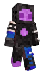 mine shaft and cod gray Minecraft skin — Slim model — first worn by ChickenNugg6097