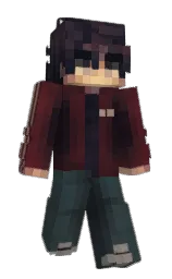 outer space and blackcurrant Minecraft skin — Slim model