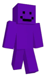 purple and black Minecraft skin — Classic model