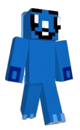 denim and cornflower blue Minecraft skin — Classic model