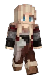 sorrell brown and oriental pink Minecraft skin — Slim model