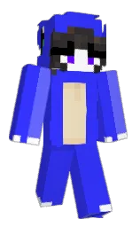 blue and cornflower blue Minecraft skin — Slim model — first worn by MikeLovesTheVoid