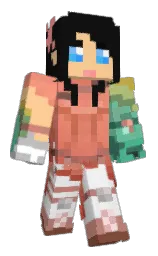 cod gray and peach orange Minecraft skin — Classic model — first worn by CrystalElixir