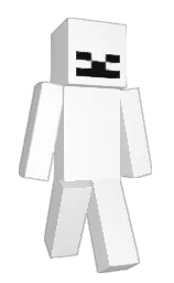 white and cod gray Minecraft skin — Classic model