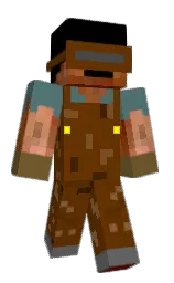 nutmeg wood finish and black Minecraft skin — Classic model — first worn by Kryos_J