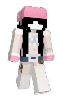 Front of CookieDough's skin