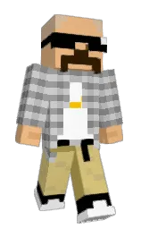 Technomania's Minecraft skin wearing the Migrator cape