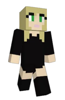 Front of AquaSapphire's skin
