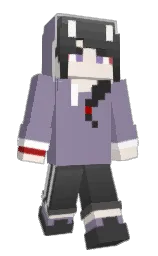 manatee and white linen Minecraft skin — Slim model — first worn by Chiyorimichi