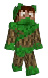 Negums's Minecraft skin wearing the Twisted cape