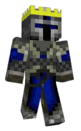 gulf blue and tundora Minecraft skin — Classic model