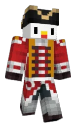 TheRuberchicken's Minecraft skin wearing the Pan cape