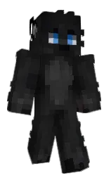 thunder and cod gray Minecraft skin — Classic model — first worn by LaughOutLLLoud