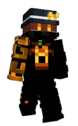 black and bunker Minecraft skin — Slim model — first worn by Smrtic
