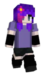 deluge and black Minecraft skin — Slim model — first worn by LamaLena123