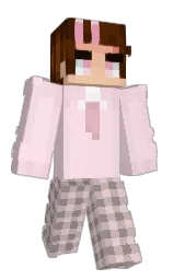 we peep and pig pink Minecraft skin — Classic model — first worn by Simimi01