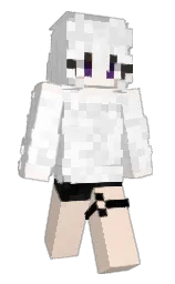 karry and white Minecraft skin — Slim model — first worn by mamdayo