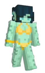 magic mint and vista blue Minecraft skin — Slim model — first worn by vonChieftain