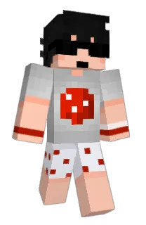 Front of BostaPvP's skin