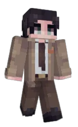 LeoSaxMan's Minecraft skin wearing the Aurora cape