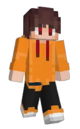 carrot orange and jaffa Minecraft skin — Slim model — first worn by theMasterslim