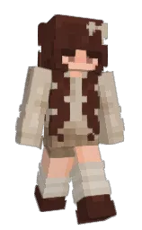 coral reef and cocoa bean Minecraft skin — Slim model — first worn by JustMeKittyCat