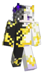white and mine shaft Minecraft skin — Classic model