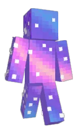 medium purple and white Minecraft skin — Classic model — first worn by ray_zg