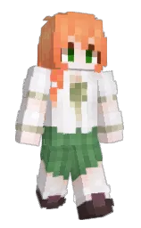 white lilac and fantasy Minecraft skin — Slim model