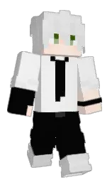 black and concrete Minecraft skin — Classic model