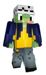 Privek_lizard's Minecraft skin wearing the Aurora cape
