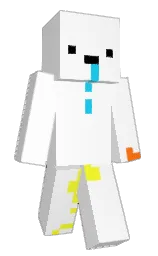 white and bronze olive Minecraft skin — Classic model