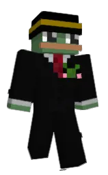 cod gray and hippie green Minecraft skin — Classic model — first worn by _einfachgustav