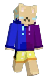 chalky and persian blue Minecraft skin — Slim model