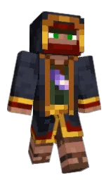 UnfriendlyDan's Minecraft skin wearing the Migrator cape