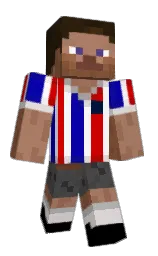 black and sandal Minecraft skin — Classic model — first worn by Roccolieri