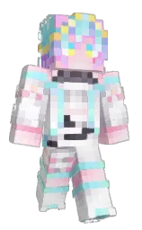 alabaster and white Minecraft skin — Classic model — first worn by NEKewil