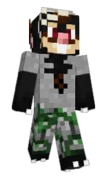 gray and dusty gray Minecraft skin — Slim model — first worn by EsoteR1c_