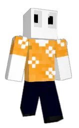 white and black russian Minecraft skin — Classic model — first worn by kikzik