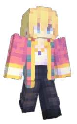 tickle me pink and bali hai Minecraft skin — Classic model — first worn by Cyntimental