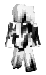 white and mine shaft Minecraft skin — Classic model