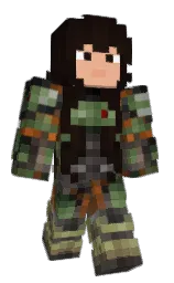 night rider and fuscous gray Minecraft skin — Classic model