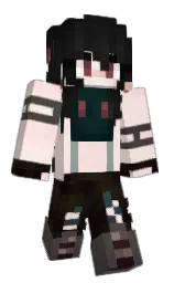 cod gray and black Minecraft skin — Slim model — first worn by GleamingRose