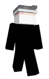 white and nevada Minecraft skin — Classic model — first worn by LoxdingYT