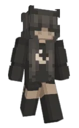 WispEnjoyer's Minecraft skin wearing the Twisted cape