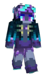 ParumeWorld's Minecraft skin wearing the Twisted cape