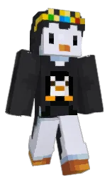 shark and white lilac Minecraft skin — Classic model