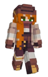 Nyyroe's Minecraft skin wearing the Pan cape