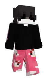 QueDark's Minecraft skin wearing the Migrator cape