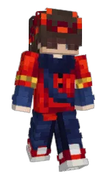 Warf1's Minecraft skin wearing the Hero cape